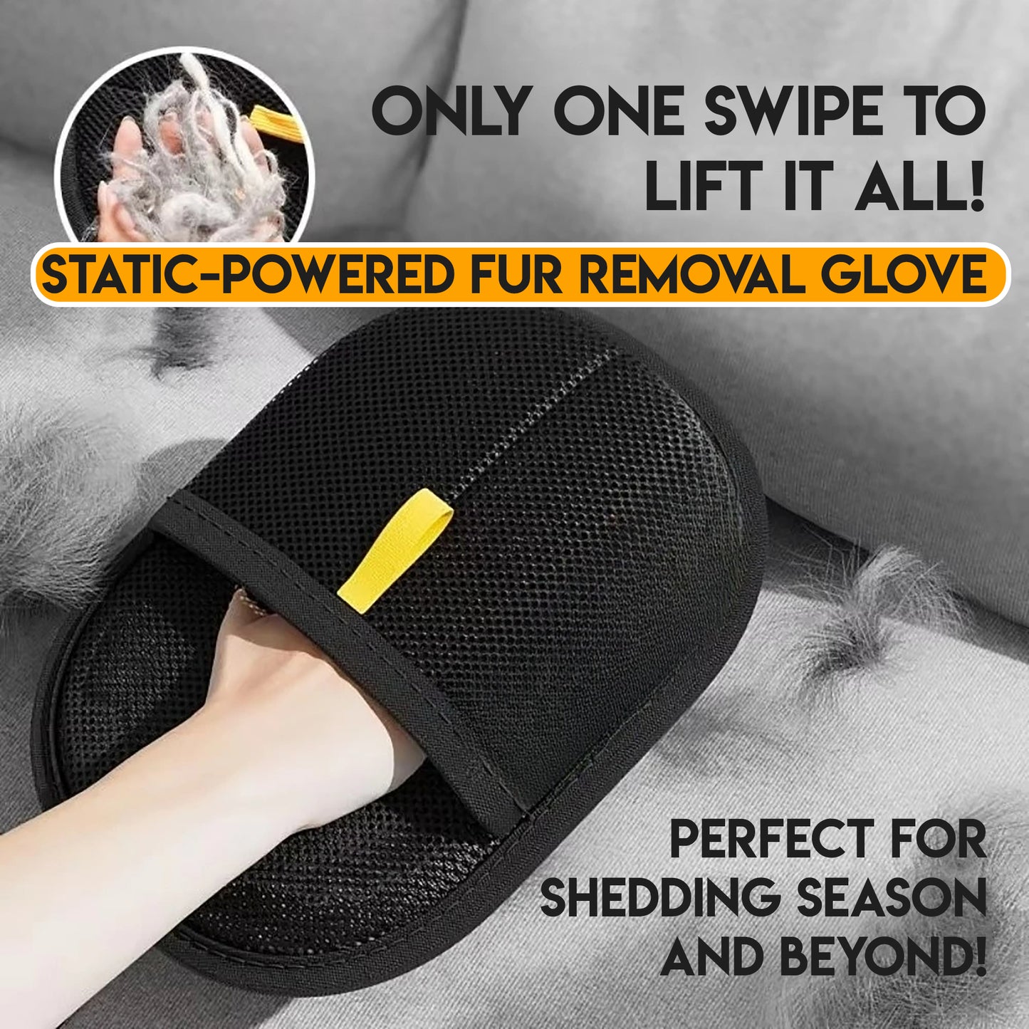 Electrostatic Pet Hair Remover Glove