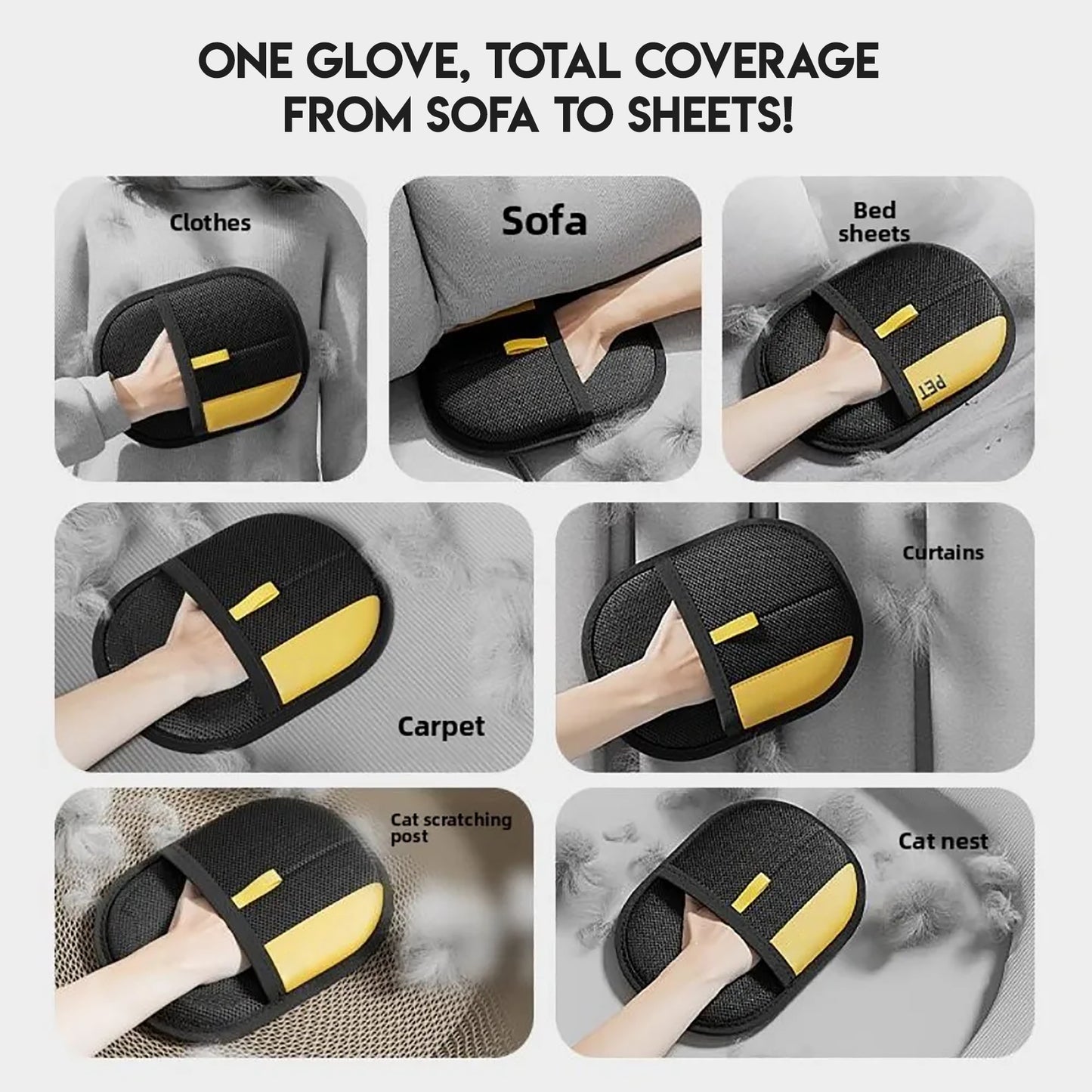 Electrostatic Pet Hair Remover Glove