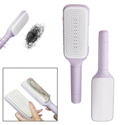 Self-Cleaning Rotating Hair Brush
